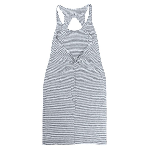 Lululemon Go For It Dress in Hyper Stripe Heathered Gray/White Women’s 4 W8948S - Picture 4 of 9